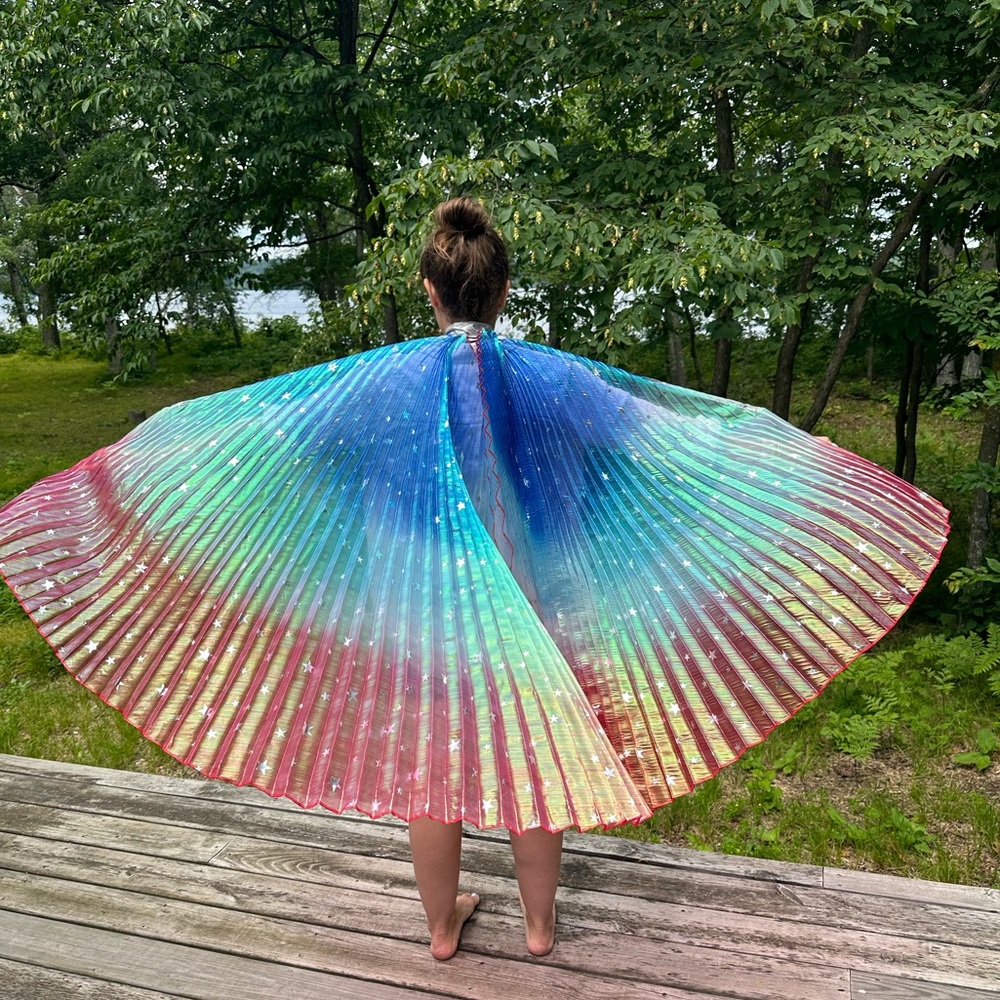 Justice Patriotic Pleated Wings - set of two